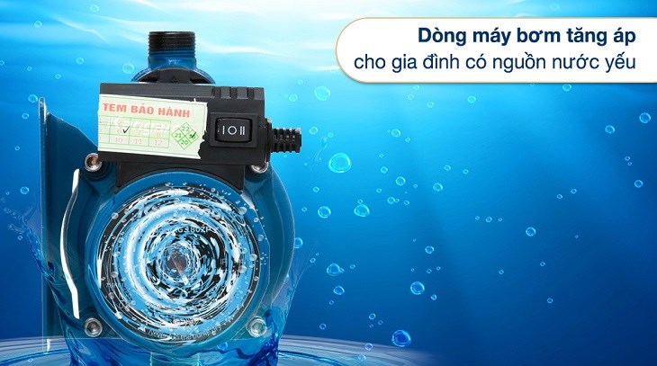 Máy bơm nước tăng áp Kangaroo KG 180ZP 180W thuộc dòng máy bơm tăng áp, phù hợp cho nhà có nước yếu