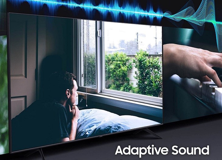 Công nghệ Adaptive Sound trên Smart Tivi Samsung 4K Crystal UHD 75 inch UA75AU8100
