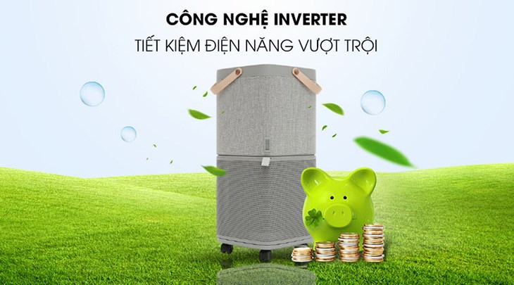 Nhờ được tích hợp công nghệ Inverter, Máy lọc không khí Electrolux PA91-406GY sẽ tự động kiểm soát hiệu quả hoạt động cũng như lượng điện tiêu thụ