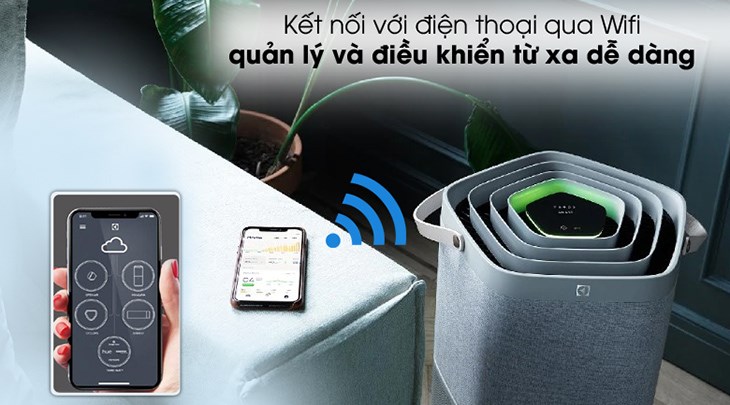 Người dùng có thể dễ dàng quản lý và điều khiển máy lọc không khí Electrolux PA91-406GY từ xa