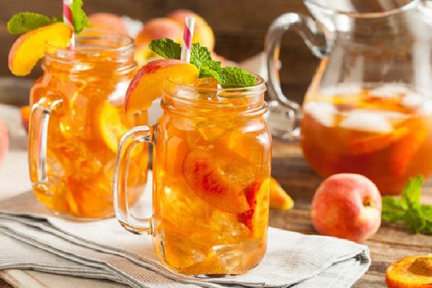 Mách mẹ công thức pha trà đào giảm cân giúp cho vong eo thon gọn như ý