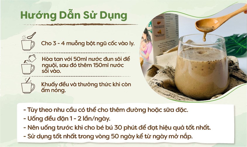 Hướng dẫn sử dụng ngũ cốc Anpaso