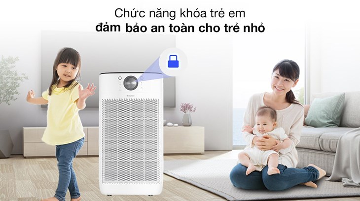 Thiết bị có chức năng khóa trẻ em thông minh, đảm bảo an toàn