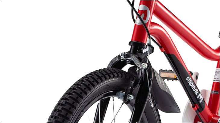 Xe đạp trẻ em Chipmunk CM18-1 18 inch sở hữu hệ thống phanh trước sau nhạy bén, đảm bảo an toàn khi di chuyển Xe đạp trẻ em Chipmunk CM18-1 18 inch sở hữu hệ thống phanh trước nhạy bén, đảm bảo an toàn khi di chuyển