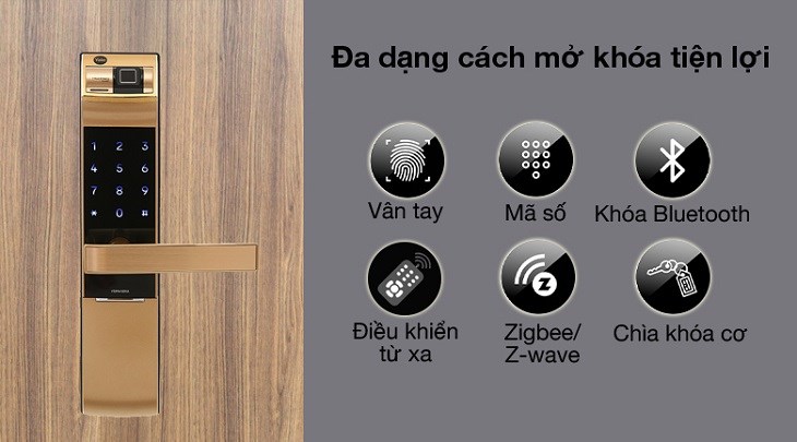 Khóa điện tử Yale được trang bị nhiều tính năng đa dạng, hiện đại đáp ứng nhu cầu người dùng