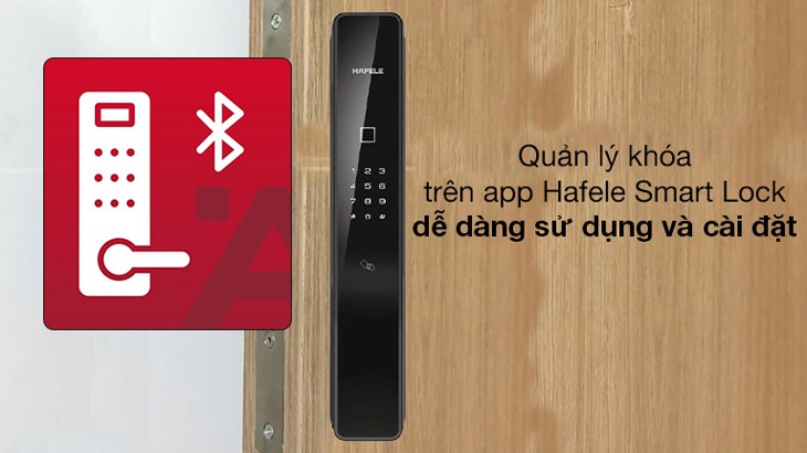 Khóa điện tử Hafele PP9000 (912.05.691) giúp mở khóa linh hoạt từ xa qua điện thoại di động/bluetooth