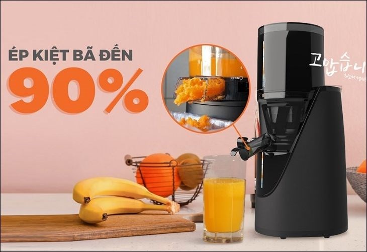 Máy ép trái cây Hawonkoo với 2 chế độ ép giúp ép kiệt bã đến 90%