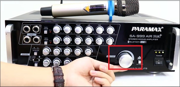 Cách điều chỉnh âm lượng tổng thể trên amply Paramax hát karaoke cực hay