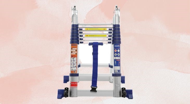 Thang nhôm rút đôi 7 x 2 bậc Nikawa NK-44AI-PRI có khả năng chịu trọng tải lên tới 150kg Thang nhôm rút đôi 7 x 2 bậc Nikawa NK-44AI-PRI có khả năng chịu trọng tải lên tới 150kg