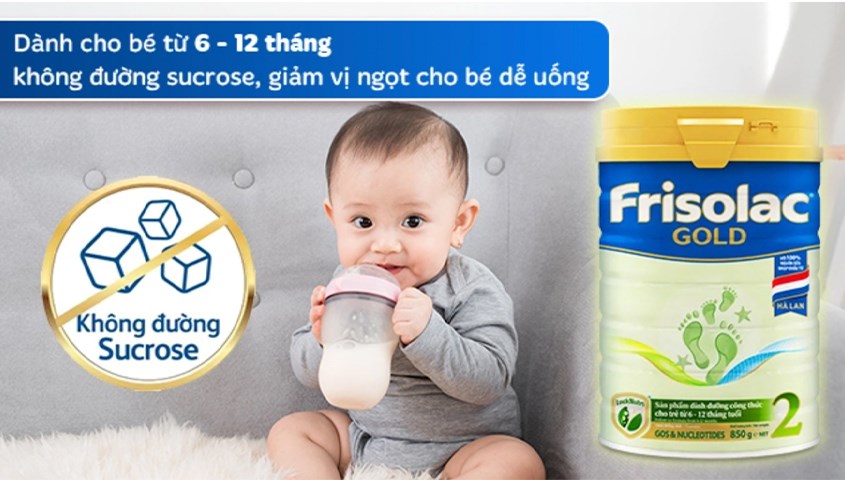 Sữa bột Friso Gold số 2 dành cho trẻ từ 6 - 12 tháng