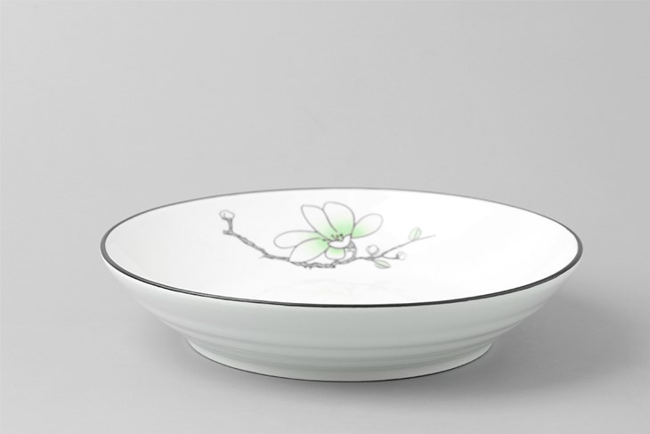 Dĩa sâu sứ 21 cm BHX SJP-102 làm bằng chất liệu gốm sứ an toàn, không bị ám mùi Dĩa sâu sứ 21 cm BHX SJP-102 làm bằng chất liệu gốm sứ an toàn, không bị ám mùi