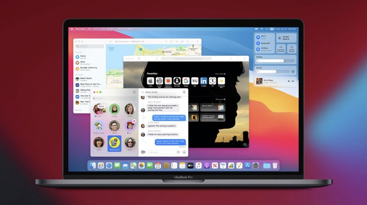 MacBook mang hệ điều hành macOS được sản xuất độc quyền bởi Apple