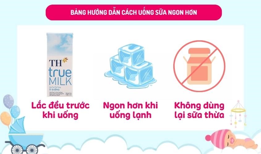 Hướng dẫn cách uống sữa tươi TH true MILK ngon hơn