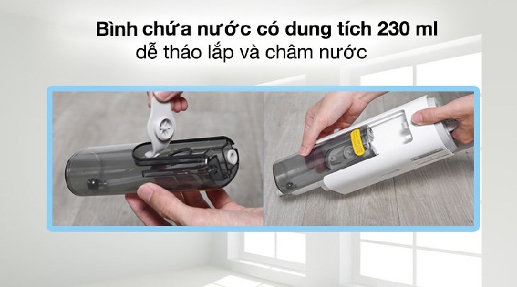 Máy vệ sinh hơi nước Deerma ZQ600 giúp tiết kiệm nước hiệu quả