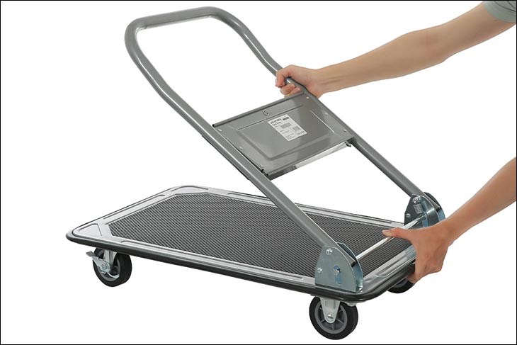 Xe đẩy hàng Advindeq TL-170 có thể gấp gọn lại khi không sử dụng hoặc khi vận chuyển giúp tiết kiệm diện tích Xe đẩy hàng Advindeq TL-170 có thể gấp gọn lại khi không sử dụng hoặc khi vận chuyển giúp tiết kiệm diện tích