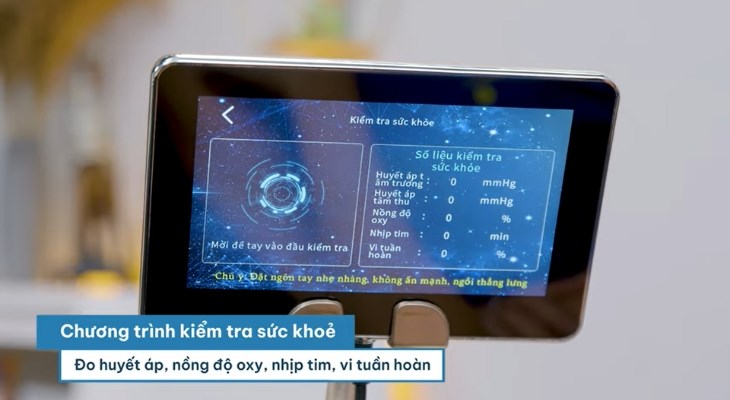 Chế độ kiểm tra sức khỏe giúp người dùng dễ dàng theo dõi tình trạng sức khỏe của mình