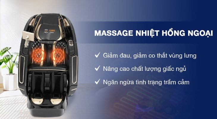 Công nghệ massage nhiệt hồng ngoại rất có ích cho những người bị đau nhức xương khớp hay thường xuyên mất ngủ