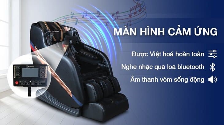 Ghế Massage Fuji Luxury FJ 699 giúp tăng khả năng hấp thụ oxy trong máu nhờ hiệu quả massage không trọng lực