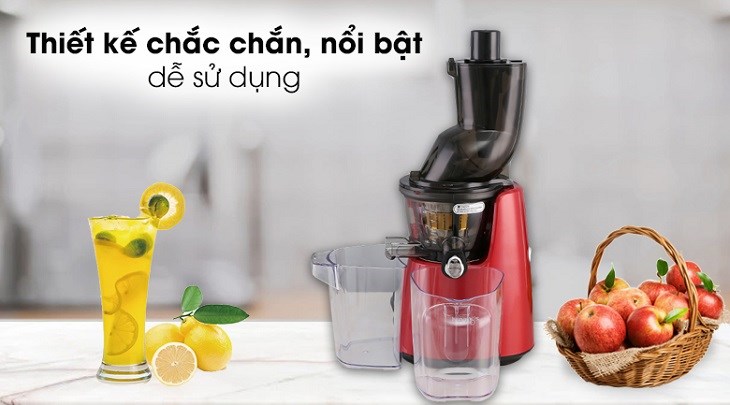 Máy ép chậm Kuvings E7000 sở hữu kiểu dáng nhỏ gọn, màu sắc bắt mắt Máy ép chậm Kuvings E7000 sở hữu kiểu dáng nhỏ gọn, màu sắc bắt mắt