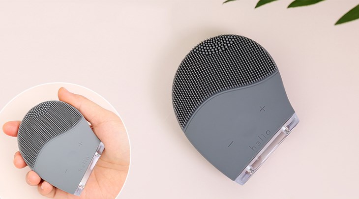 Máy rửa mặt và massage Halio Gray Smoke phù hợp với mọi loại da