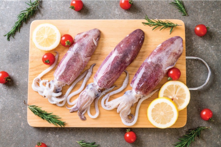 Mực là thực phẩm giàu chất đạm và chất béo