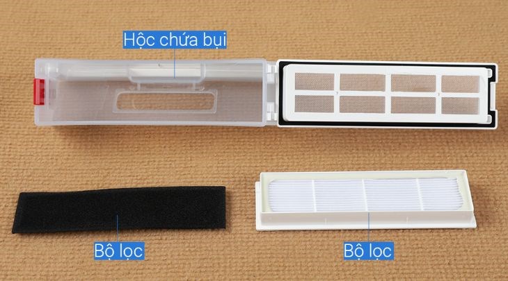 Robot sử dụng bộ lọc HEPA 3 lớp, giúp loại bỏ các hạt bụi siêu nhỏ cho nên gia đình bạn