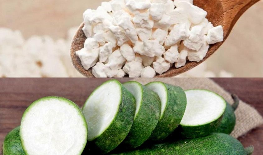 Bí xanh và bột sắn dây là những thức uống dân gian phòng chống say nắng