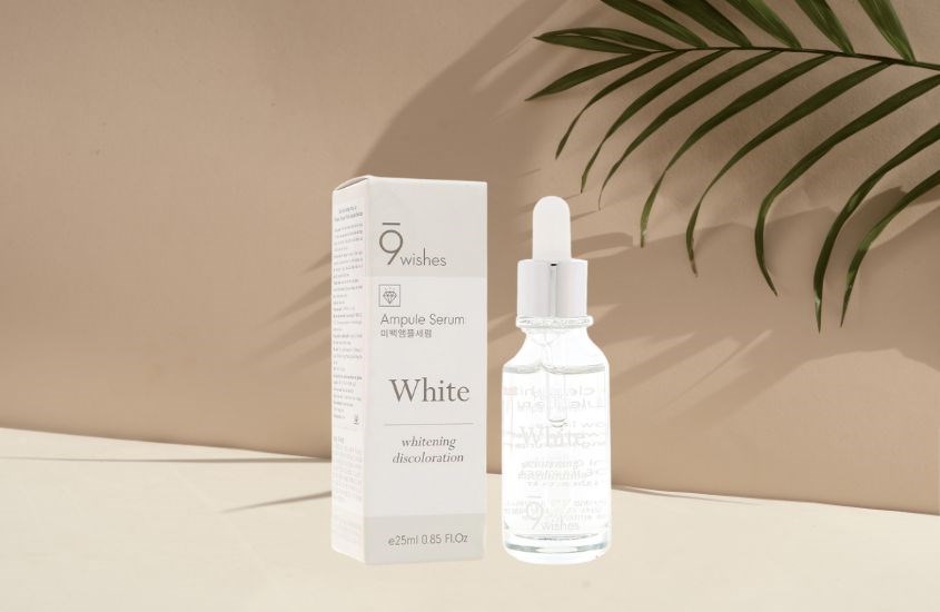 Tinh chất dưỡng trắng da chiết xuất Gạo 9 Wishes Miracle White Ampule 25 ml