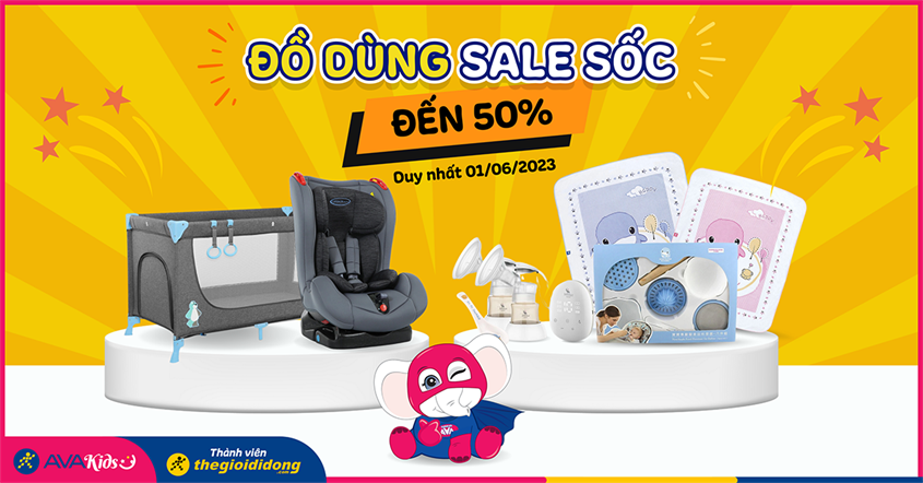 Đồ dùng giá sốc giảm đến 50% khi mua online