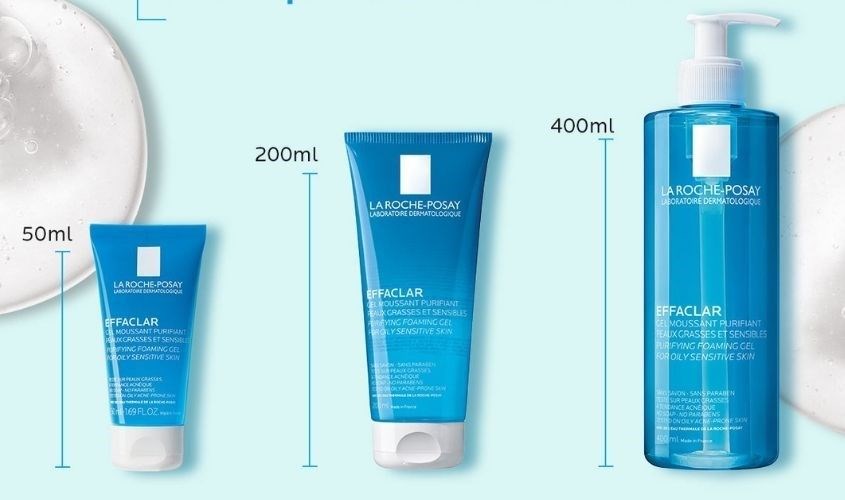 Sử dụng gel rửa mặt La Roche-Posay giúp da sạch sâu thông thoáng