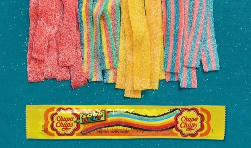 Kẹo dẻo Chupa Chups Belt hương trái cây dây 55g (từ 3 tuổi)