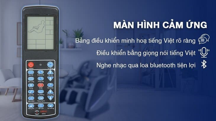 Ghế Massage Airbike Sport MK-354 có bộ điều khiển được Việt hoá hoàn toàn, thân thiện với người dùng Việt Ghế Massage Airbike Sport MK-354 có bộ điều khiển được Việt hoá hoàn toàn, thân thiện với người dùng Việt