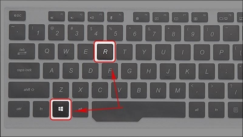 Nhấn tổ hợp phím bao gồm Windows + R