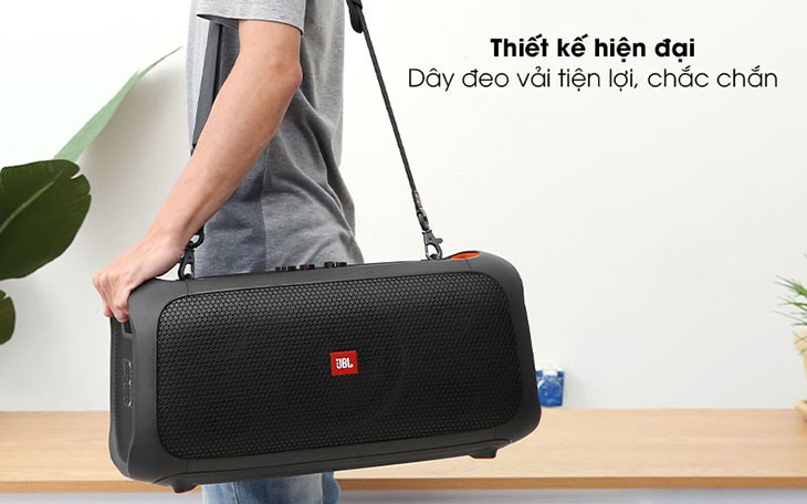 Loa JBL Partybox On The Go được thiết kế tinh tế, hiện đại và chắc chắn