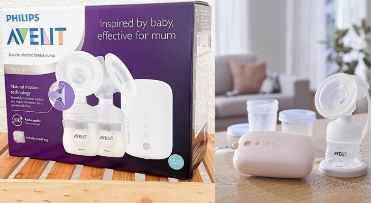  Thông thường, máy hút sữa thật sẽ có tem chống giả dán bên ngoài