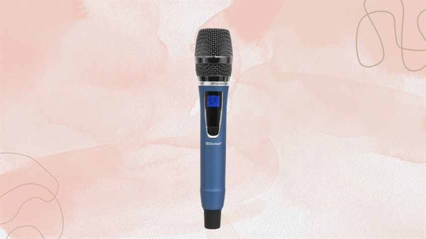 Cảm biến gia tốc trên micro không dây Zenbos MZ-202 giúp tiết kiệm pin, cho độ nhạy cao và tiện dụng