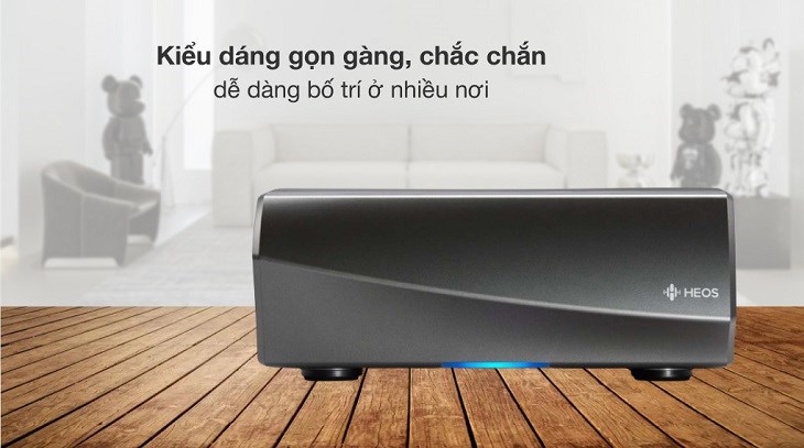 Amply Denon HEOSAMPHS2SRE2 140W có thiết kế nhỏ gọn, đơn giản kết hợp màu xám - đen sang trọng Amply Denon HEOSAMPHS2SRE2 140W có thiết kế nhỏ gọn, đơn giản kết hợp màu xám - đen sang trọng