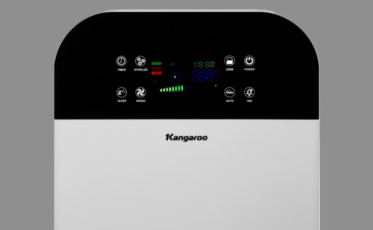 Máy lọc không khí Kangaroo KG40AP 50W có Bảng điều khiển cảm ứng có màn hình hiển giúp dễ dàng quan sát và điều chỉnh chế độ phù hợp