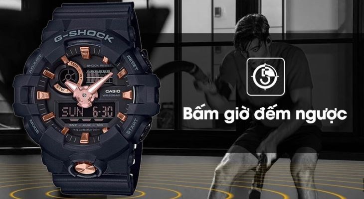 Chế độ bấm giờ trên G-Shock thích hợp cho những vận động viên khi luyện tập