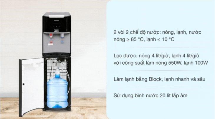 Vệ sinh cây nước nóng lạnh Toshiba RWF-W1669BV(K1) 650W định kỳ để đảm bảo chất lượng nước tốt và tăng tuổi thọ thiết bị