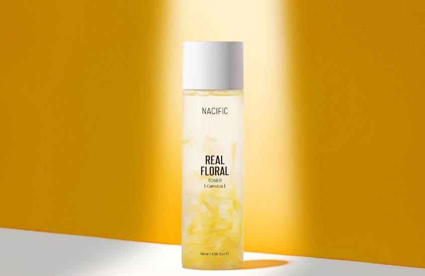 Toner làm dịu da Nacific Real Floral Calendula chiết xuất Hoa Cúc 180 ml