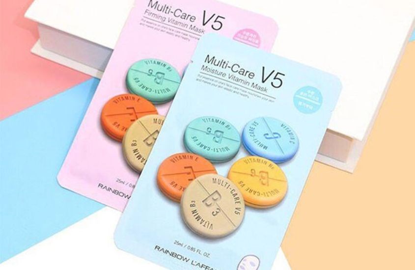 Mặt nạ giấy Vitamin trẻ hoá da Rainbow L