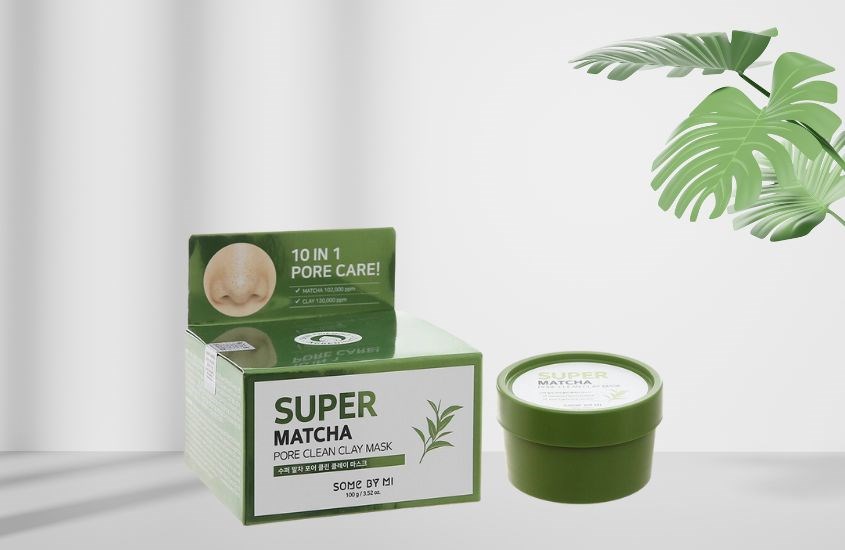 Mặt nạ đất sét Trà Xanh làm sạch sâu lỗ chân lông Some By Mi Super Matcha Pore Clean Clay 100g