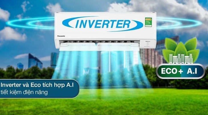 Máy lạnh Panasonic Inverter 1 HP CU/CS-PU9ZKH-8M tích hợp công nghệ AI ECO cho khả năng tiết kiệm điện vượt trội