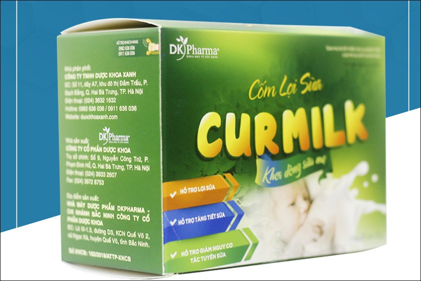 Cốm DK Pharma Curmilk hỗ trợ lợi sữa 20 gói Cốm DK Pharma Curmilk hỗ trợ lợi sữa 20 gói