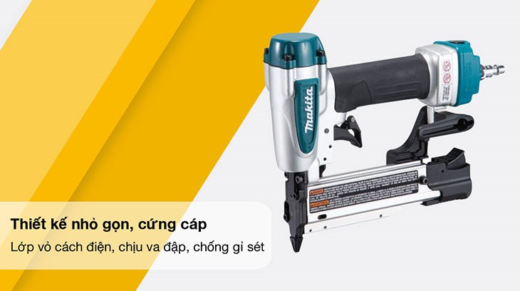 Máy bắn đinh Makita AF353Z nhẹ chỉ 0.9 kg với thiết kế gọn gàng dễ dàng cằm nắm khi dùng