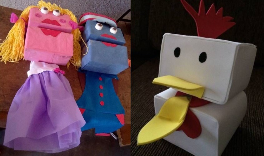 Cách làm con rối bằng hộp sữa sáng tạo