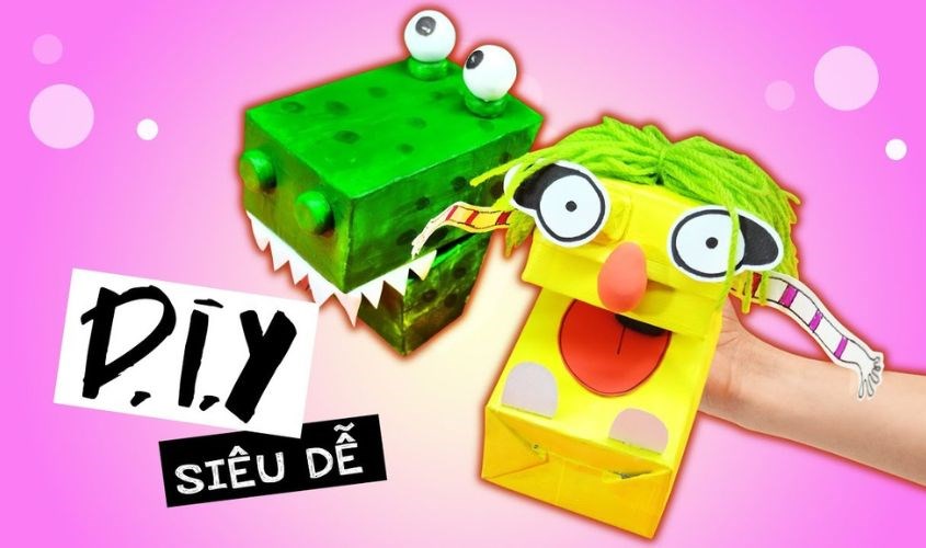 Cách làm con rối bằng hộp sữa sáng tạo 