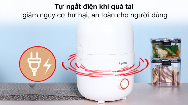 Hộp hâm cơm đảm bảo an toàn với tính năng tự ngắt điện khi quá tải