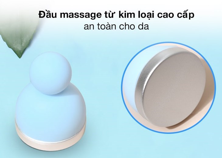 Cây lăn lạnh massage Emmié Face & Body Ice Cooler Blue được làm từ chất liệu nhôm A1050 cao cấp, an toàn cho da